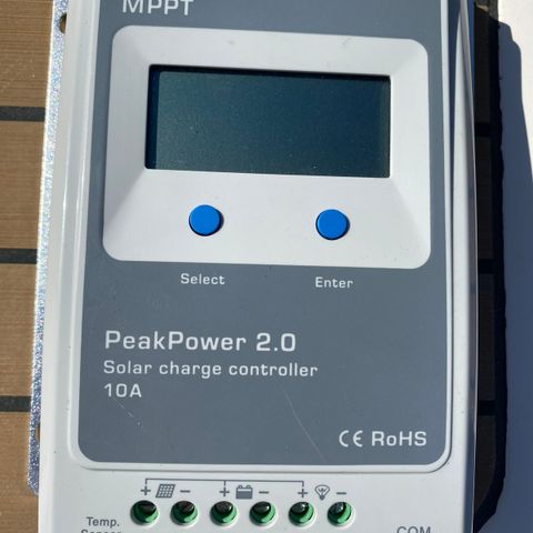 Sunwind MPPT Peak Power 2.0 Solcelle regulator