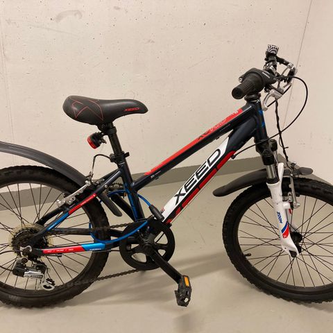 Terrengsykkel med dampegaffel junior-MTB, 20”