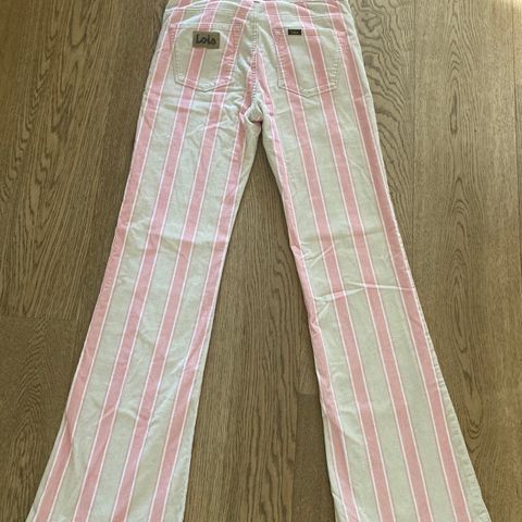 Kul Lois bukse i beige og rosa, st 25/32, XS