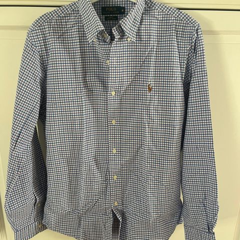 Rutete Polo Ralph Lauren Oxford skjorte i strl medium slimfit