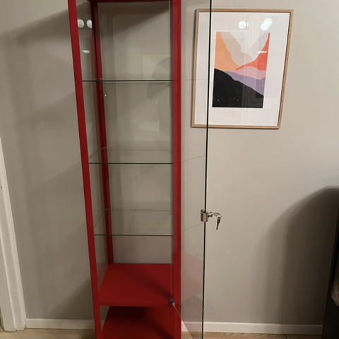 Vintage IKEA Biby vitrineskap/utstillingsskap