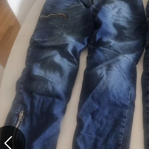 MC bukse Large Jeans Alive med padding