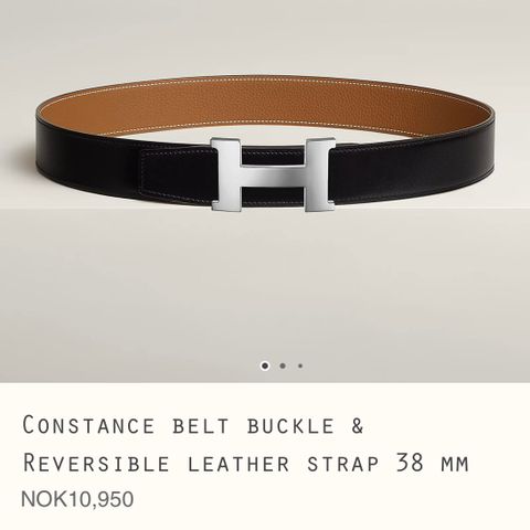 Hermés Constance Buckle Belt