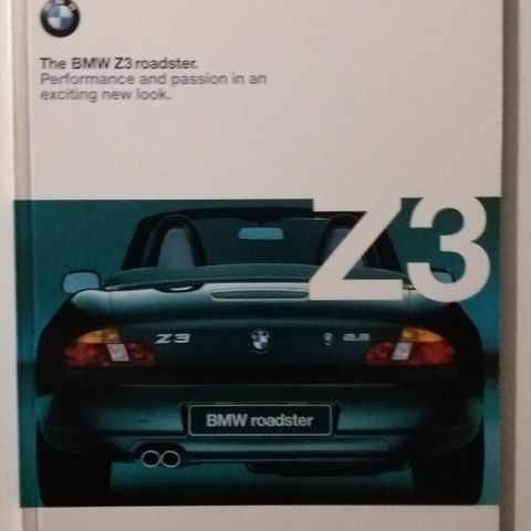 BMW Z3 ROADSTER -brosjyre.