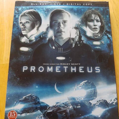 Prometheus, ripefri , Blu ray og Dvd.