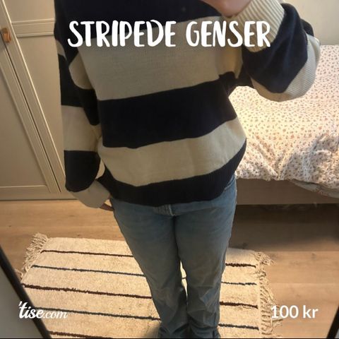Stripede genser