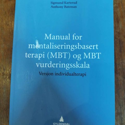 Manual for mentaliseringsbasert terapi (MBT)