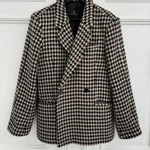 Anine Bing Kaia Blazer Houndstooth str L