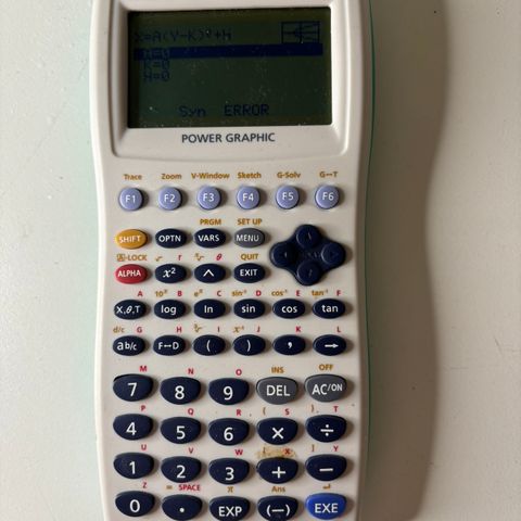 Casio Power Graphic fx9750G PLUS - Kalkulator