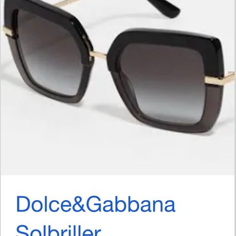 Solbriller DOLGE&GABBANA