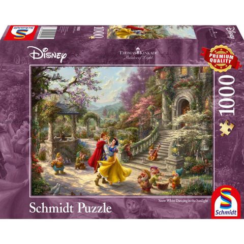 PUSLESPILL: «Snehvit», Disney, Thomas Kinkade