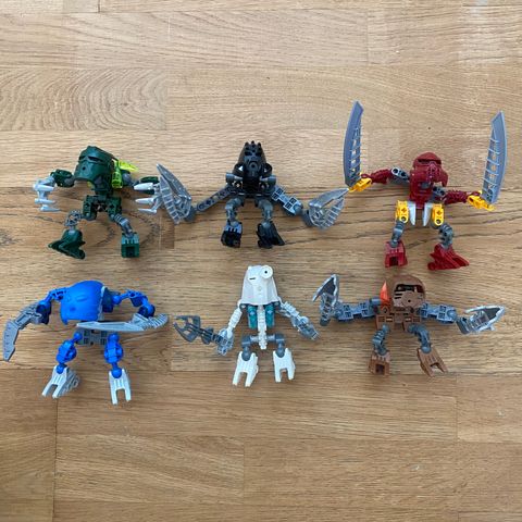 Lego Bionicle - Alle 6 Matoran of Voya Nui