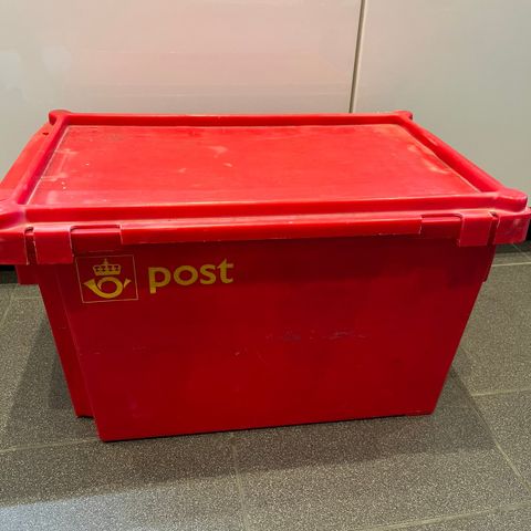 Posten transportkasse i plast