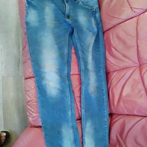 jeans bukse str.str 34