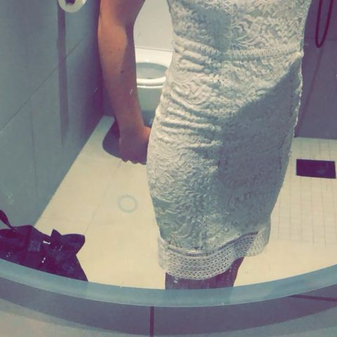 Hvit kjole str small