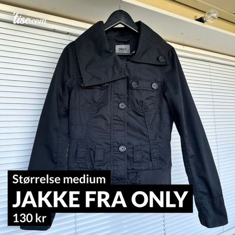 Vår- og sommerjakke fra Only (str M)