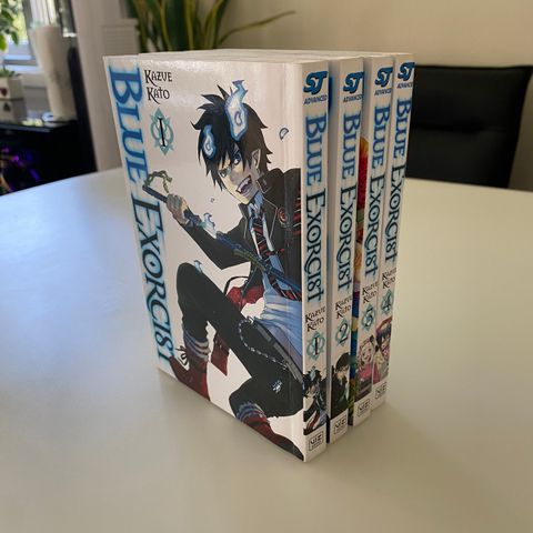 Blue Exorcist manga vol. 1-4 for 100,- samlet