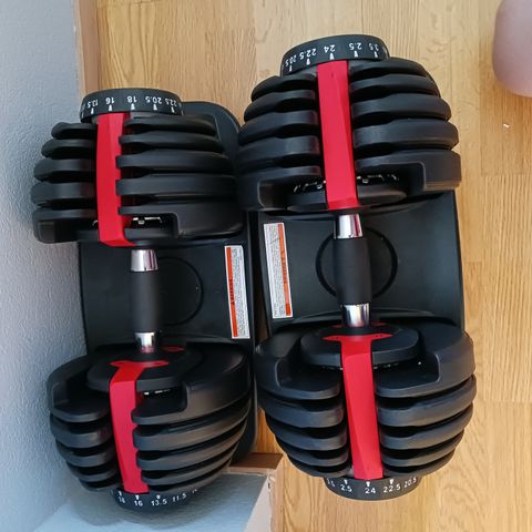 2stk justerbare manualer 2.5-24kg