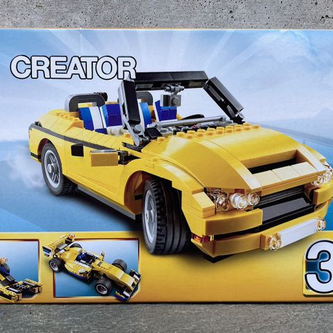 NY/UÅPNET LEGO Creator Cool Cruiser 5767 Byggesett Stilig Kabriolet