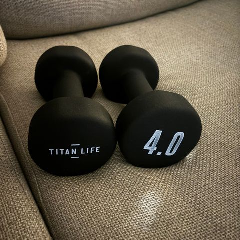 Titan 2x4 kg dumbells