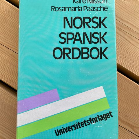 Bok - Norsk -Spansk ordbok