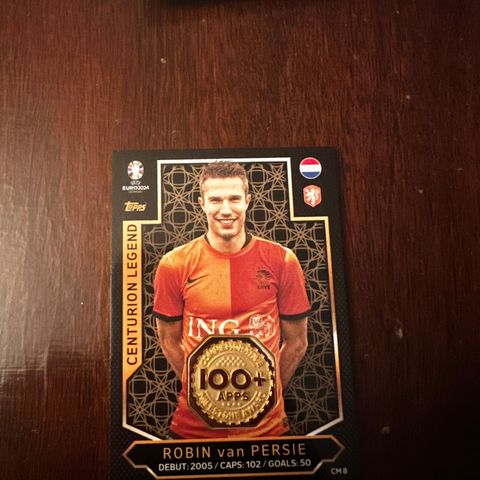 Match attack uefa euro 2024 Relic Card Van Persie