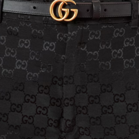 Gucci Marmont sort skinnbelte  tynt .