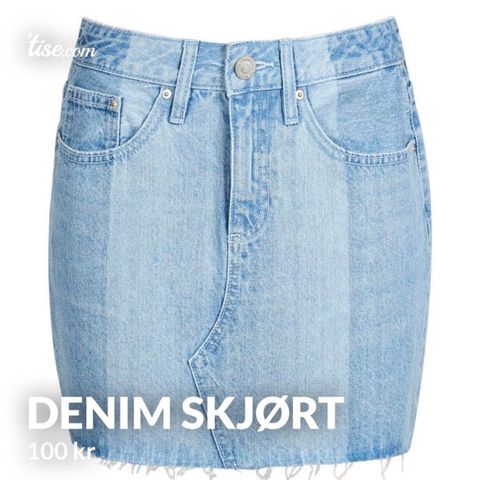 Denim skjørt