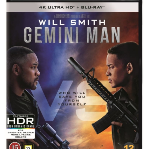 Gemini Man 4K Ultra HD + 2K Blu-ray (forseglet)