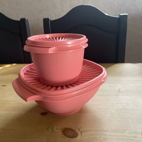 Tupperware skål med lokk