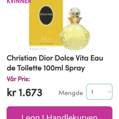 Dior dolce vita 100 ml