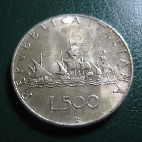 500 Lire Italia 1966 sølv