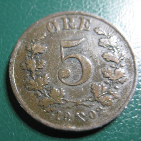 5 Øre 1902 Oscar II