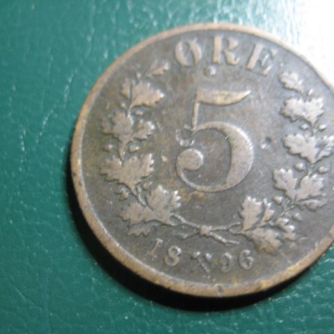 5 Øre 1896 Oscar II