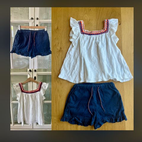 Klessett sommer shorts/ topp Zara - Tommy Hilfiger str 140