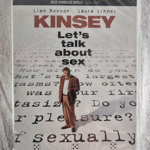 Kinsey Let's Talk About Sex DVD ny forseglet norsk tekst