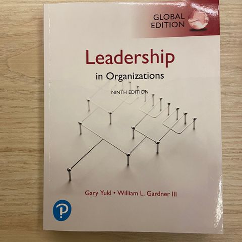 Leadership in organizations, Gary Yukl,  ninth edition