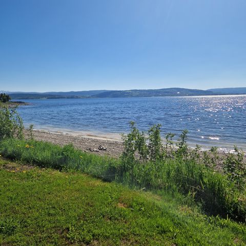 Fast campingplass ved Selbusjøen.