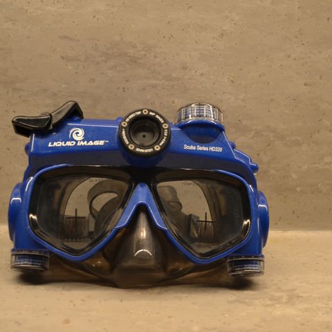 Dykkermaske med innebygd kamera