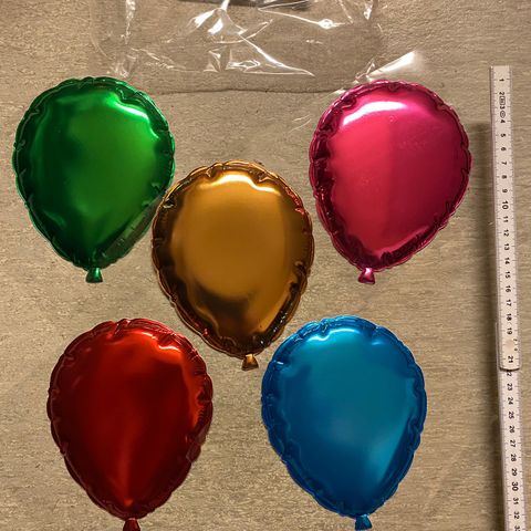 3 PK - BALLONGER TIL VINDU ELLER VEGG - til bursdag og fest / 3 pk