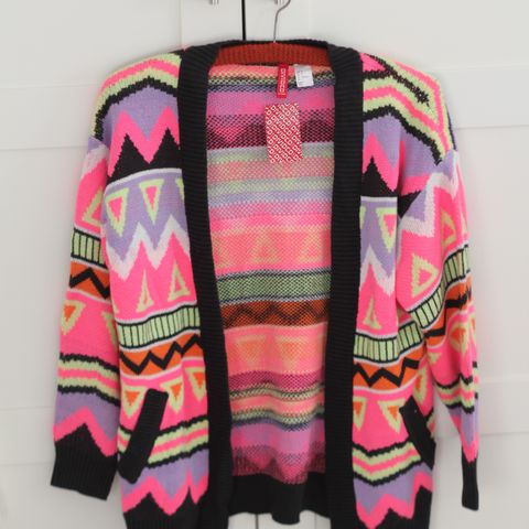 Ubrukt H&M cardigan, Pop art