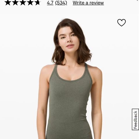 Lululemon Ebb to Street Tank Top