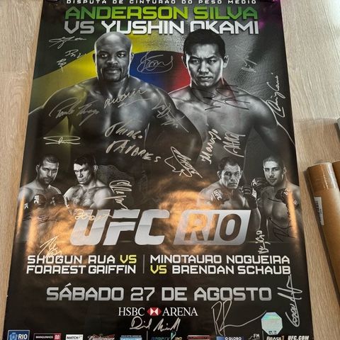 MMA - UFC in Rio Plakat signert