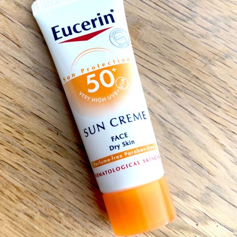 Eucerin liten solkrem 7 ml - reisestørrelse