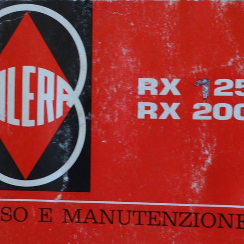 Gilera RX125/200 instruksjonsbok