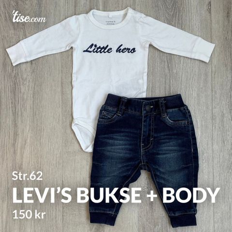 Levi’s bukse + body str.62