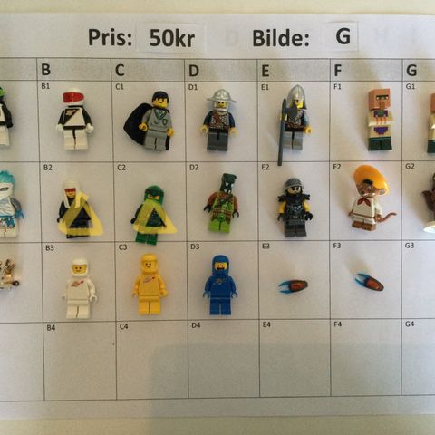 LEGO - figurer - 50kr - (5 for 200kr)