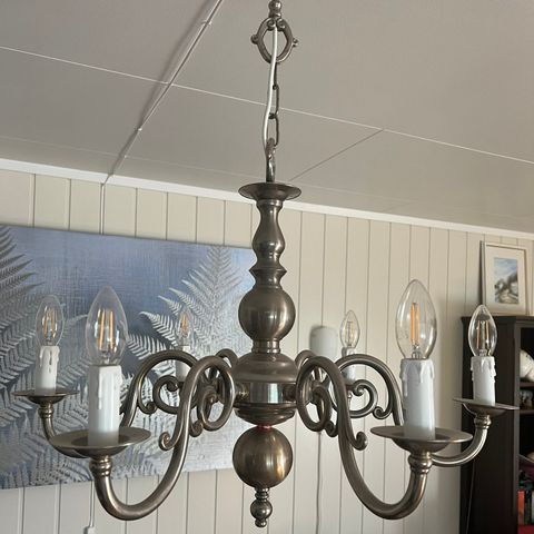 6 armet  taklampe,, Italiensk design