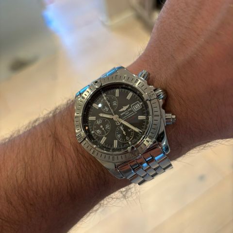 Komplett! Breitling Chronomat Evolution ref A13356