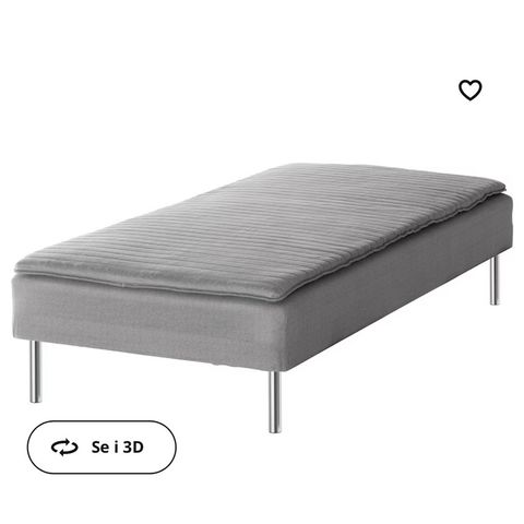 Järnudda seng, kjøpt på IKEA